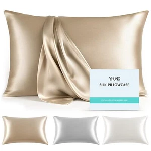 Luxury Silk Pillowcase -100% Pure Mulberry Silk - Both Sides 22 Momme 6A High... - Picture 1 of 6