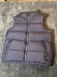 Polo by Ralph Lauren Boy's Size 7 Puffer Vest Full Zip Red Pony - Picture 1 of 9