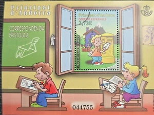 O) 2013 ANDORRA, PROOF, SCHOOL CORRESPONDENCE, SOUVENIR MNH - Picture 1 of 1