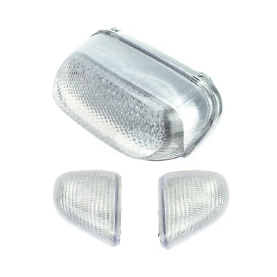 Led Tail Light+Rear Turn Signal Fit Kawasaki 1993-2001 Ninja ZX-11 ZZR1100 Clear - Image 1 of 4