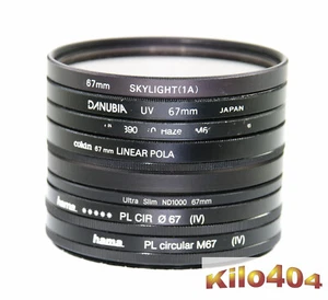 8x Filter 67mm ✯ Hama ✯ Cokin ✯ Danubia ✯ UV ✯ Pol Circular ✯ ND ✯ Sky ✯ Haze ✯ - Picture 1 of 3