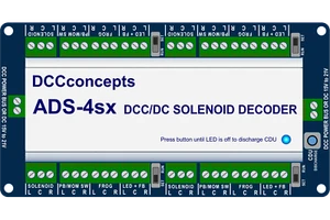 DCC Concepts - DCD-ADS-4sx Zubehör Decoder CDU Magnetantrieb 4 Wege T48 Post - Bild 1 von 5