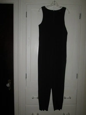 ATHLETA Brooklyn Jumpsuit Black Sleeveless Pockets #981021 Size 8  *NWT $129 - Image 1 of 4