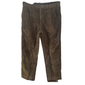 Pantalones de pana Jos A Bank para hombre 38x32 marrón colección ejecutiva plisado algodón - Imagen 1 de 11