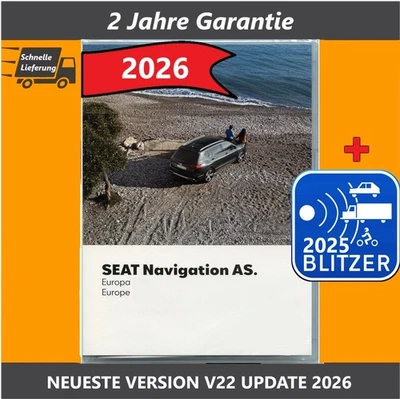SEAT MAP NAVIGATION SD KARTE UPDATE V22 AS MIB2 GEN2 6P0 EUROPA 2026 NEUESTE - Bild 1 von 4