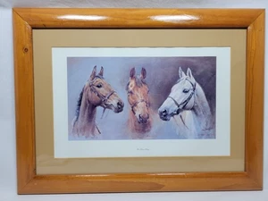 We Three Kings Red Rum Arkle Desert Orchid Framed Print S.L Crawford Rare Prop - Picture 1 of 14