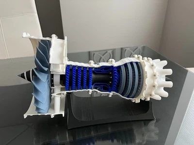 3D Printed Jet Engine Turbine Cutaway - Image 1 of 3