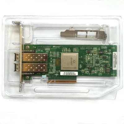 HP AJ764A QLE2562-HP 489191-001 8GB DUAL PORT PCI-e FC HOST BUS HBA 584777-001 - Image 1 of 4