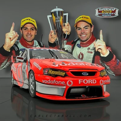 BATHURST WINNERS 2007 Craig Lowndes & Jamie Whincup Team Vodafone BF Falcon 1:18 - Image 1 of 4