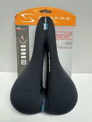 Serfas DDL-CT Women’s Gel Bike Saddle 10.6"x7" 180mm Width Dual Density Comfort - Image 1 of 4