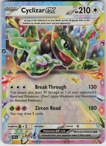 UR-01 Holo Cyclizar ex 159/191 Double Rare SV08: Surging Sparks - Picture 1 of 1
