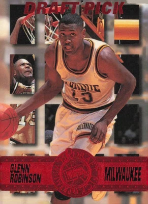1995 Press Pass Premium Draft Picks #34 Glenn Robinson Die Cuts Red - Image 1 of 2