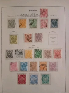 1879-1901 Bosnien-Herzegowina 2 Seiten - Picture 1 of 2