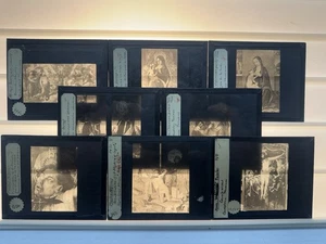 Antike magische Laternendias 8 Stück Christentum siehe Beschreibung - Bild 1 von 9