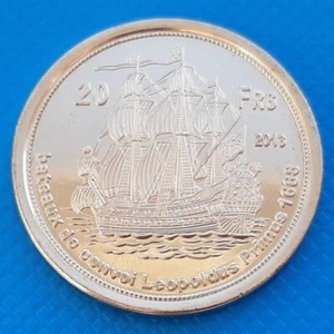 Tromelin Island 20 Francs 2013 UNC Sailing Ship Leopoldus Primus - Picture 1 of 2