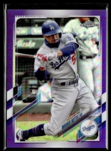 2021 Topps Chrome #100 Mookie Betts SP Purple Refractor /299 LA Dodgers - Bild 1 von 2