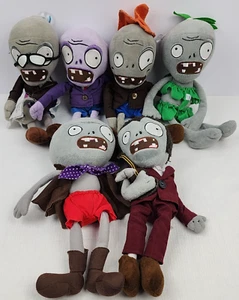 Plants vs Zombies Suction Cup Plush Bundle Zombie Lot x6 - Picture 1 of 7