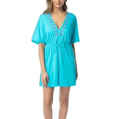 COCO REEF L, XL Aquamarine Costa Brava Luxe Swim Cover-up NWT $120 - Image 1 of 2
