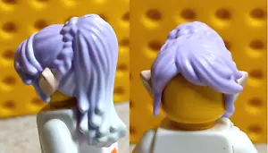 New LEGO Elf Wig Hair Ears Light Nougat Flesh ELVES Lavender Purple Ponytail - Picture 1 of 1