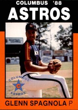 1988 Columbus Astros Best #4 Glenn Spagnola Orange California CA Baseball Card