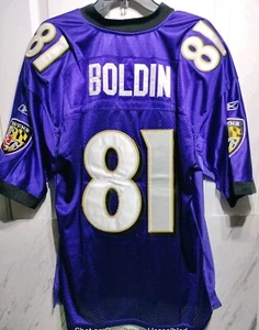 Maglia Reebok Vintage Anquan Boldin NFL #81 Baltimore Ravens Viola Uomo Taglia 52 - Foto 1 di 9