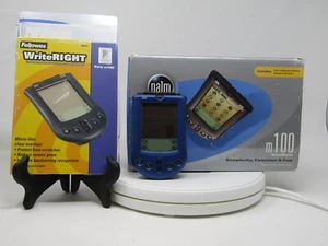 Assistant personnel portable vintage Blue Palm Pilot M100 PDA noir manuel - Photo 1 sur 5