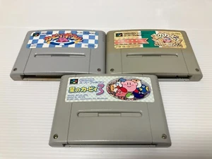 Lot 3 Kirby's Dream Land 3 Kirby Super Star DX Dream Course set Super Famicom - Picture 1 of 9