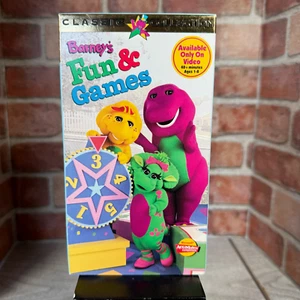 Barney's Fun and Games VHS. Barney Home Video. 1996. - Picture 1 of 6