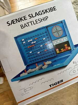 Soslag Sea Battle Ships Style Game Boxed Compact Ideal Travel 2 Player - Image 1 of 2