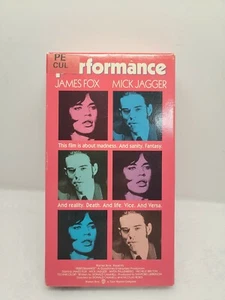 Movie Performance James Fox Mick Jagger 1992 Warner Home Video Used VHS Tape - Picture 1 of 4