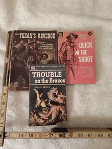 Vintage 1950's Western Paperback Lot Of 3 - Picture 1 of 3