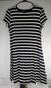 Amazon Essentials Black & White Swing Dress Size XS NWT - Picture 1 of 4