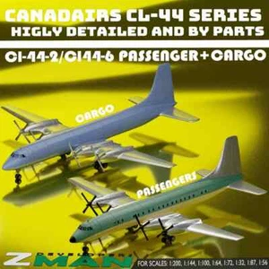 3D Printed 1/200 Canadair CL-44-2CL/6 Airliner-Transporter Unpainted Model - Picture 1 of 5