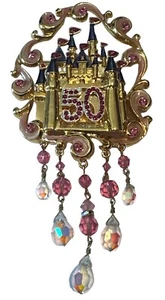 Disneyland - 50th Anniversary Cast Brooch - Aurora (Sleeping Beauty) (LE 63) - Picture 1 of 5