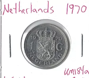 Moneda Países Bajos 1 florín 1970 KM184a - Imagen 1 de 3