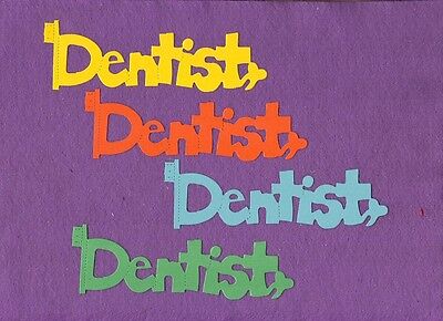 DENTIST Tooth Teeth Die Cuts Scrapbook Cards • 1.41€