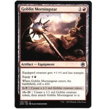 Goblin Morningstar - M/NM Red Artifact Equipment Uncommon TCG MTG AFR Adventures