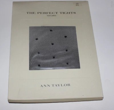 NIP ANN TAYLOR Medias Negras The Perfect Lunares Texturizados Talla Grande Foto 1 de 2