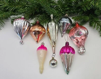 Rare Aerostat Stratostat Parachute Antique Christmas Decorations Vintage Glass - Image 1 of 3