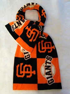 Neu San Francisco Giants Team Logo Baseball Schal Stoff Fleece 60" L mal 12" W - Bild 1 von 3
