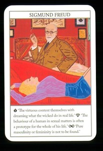 1 x illustrated card of SIGMUND FREUD - A021