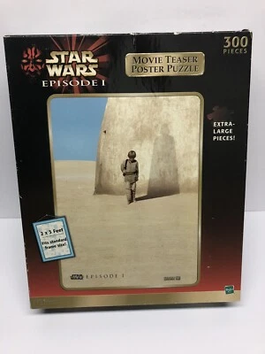 Star Wars Episode 1 Jigsaw Puzzle 300 Pc Anakin Phantom Menace NIB Vtg 1999  - Image 1 of 4