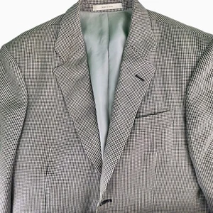 Abrigo deportivo John W Nordstrom 100 % cachemir pata de gallo. Hecho en Italia. - Imagen 1 de 7
