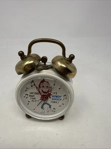 Rare Vintage 1971 It's Howdy Doody Time Twin Bell Alarm Clock W. Germany Glows - Picture 1 of 16