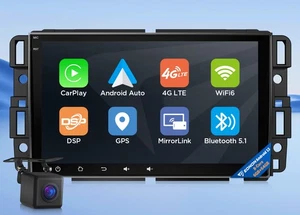 For Chevy Silverado Express GMC Sierra Android 13 8Core CarPlay Car Radio Stereo - Picture 1 of 30