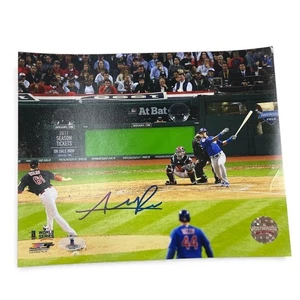 2016 MLB World Series Addison Russell Chicago Cubs Autographed 8x10 Beckett - Picture 1 of 4