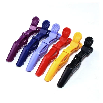 Haarklammern Friseur Haarclips Stylen Schneiden No-Trace Abteilklammern Silikonb