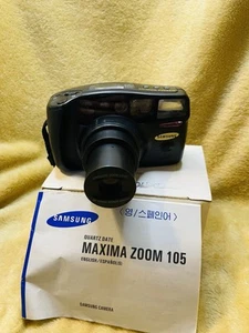 Cámara fotográfica compacta Samsung Máxima Zoom 105 QD 35 mm - negra ¡nueva stock antiguo! - Imagen 1 de 14