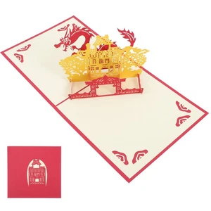 Pop Up Graduation Card3D Hollow Dragon Graduation Card 3D Greeting Pop Up Card - Picture 1 of 20