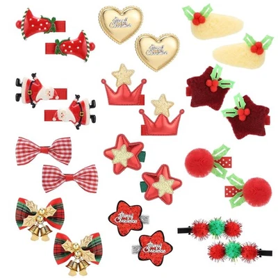 obeoby 24 Pack Hair Clips for Girls, Red Barrettes Metal Snap  - Image 1 of 4